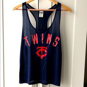 MLB Twins, Victoria Secret Pink Mesh Tank